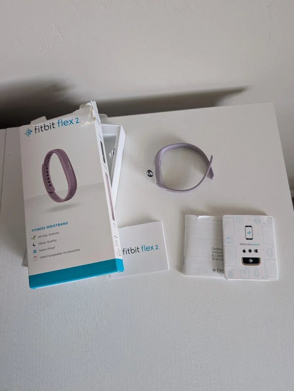 Fitbit Flex2 Lavander Band Size Large New